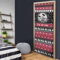 Fa La La La Snowman Tree Xmas Christmas Door Cover Xmas Holiday Patterns - Wonder Print Shop