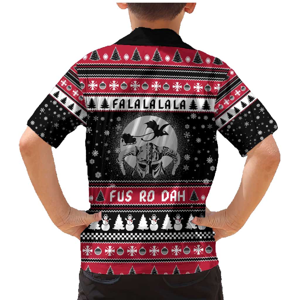 Fa La La La Snowman Tree Xmas Christmas Family Matching Mermaid Dress and Hawaiian Shirt Xmas Holiday Patterns - Wonder Print Shop