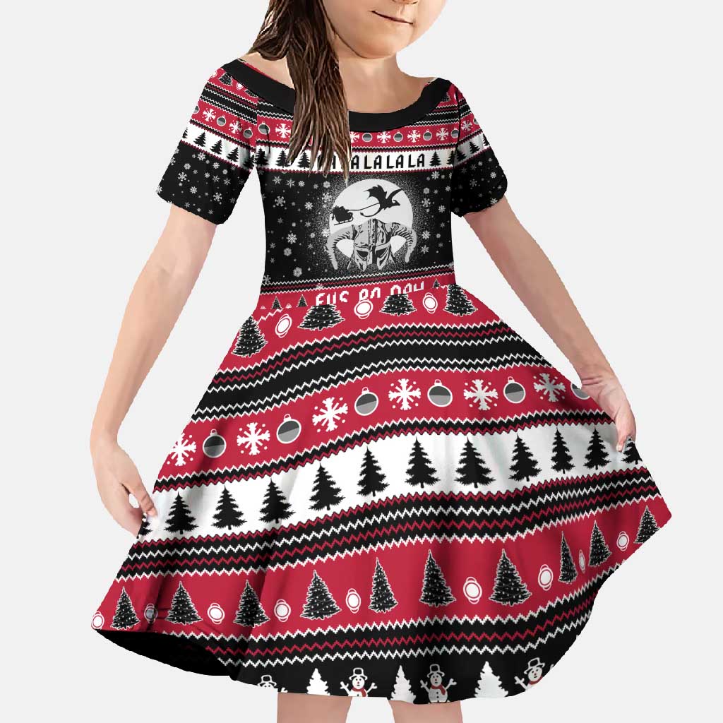 Fa La La La Snowman Tree Xmas Christmas Family Matching Mermaid Dress and Hawaiian Shirt Xmas Holiday Patterns - Wonder Print Shop