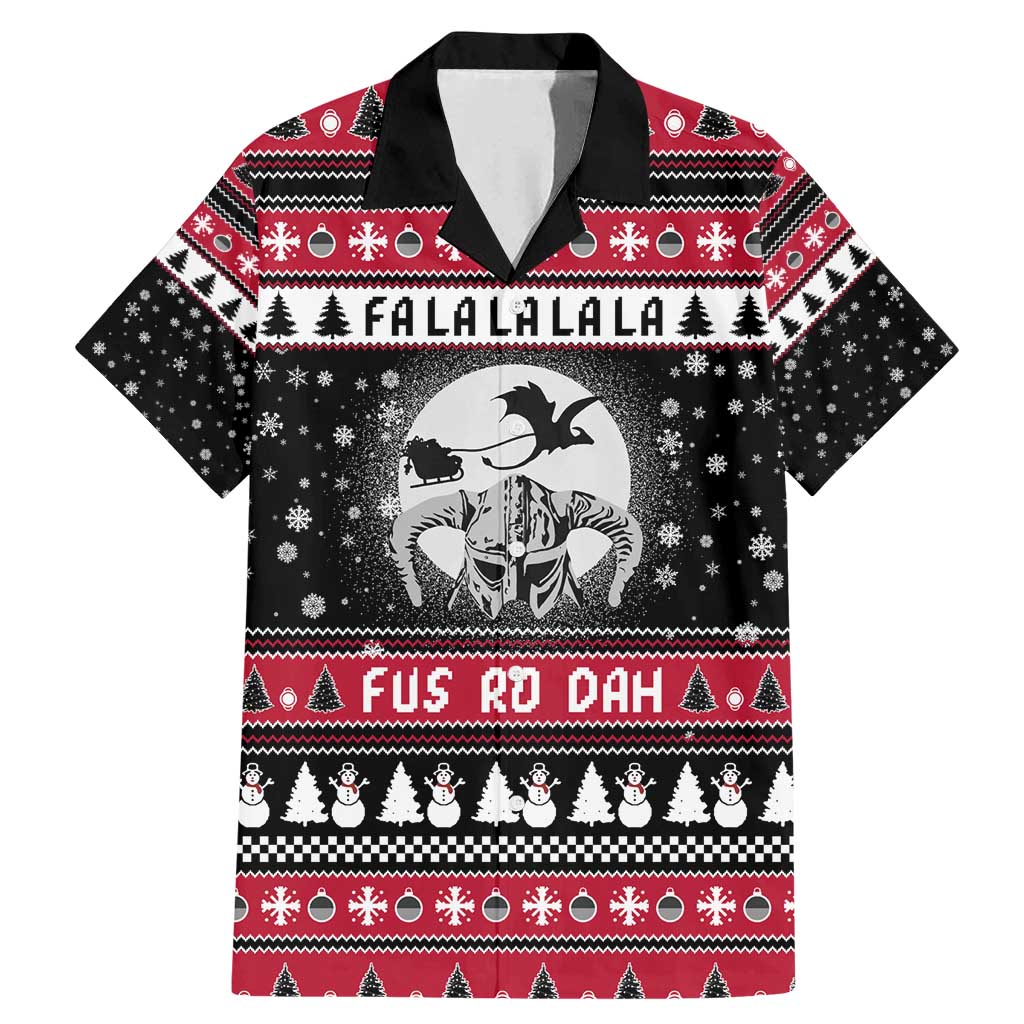 Fa La La La Snowman Tree Xmas Christmas Family Matching Mermaid Dress and Hawaiian Shirt Xmas Holiday Patterns - Wonder Print Shop