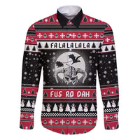 Fa La La La Snowman Tree Xmas Christmas Family Matching Puletasi and Hawaiian Shirt Xmas Holiday Patterns - Wonder Print Shop