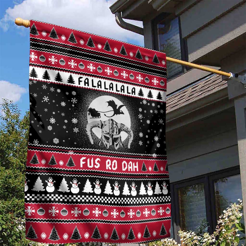 Fa La La La Snowman Tree Xmas Christmas Garden Flag Xmas Holiday Patterns - Wonder Print Shop
