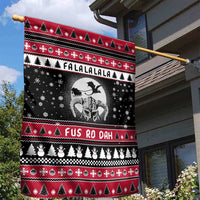 Fa La La La Snowman Tree Xmas Christmas Garden Flag Xmas Holiday Patterns - Wonder Print Shop