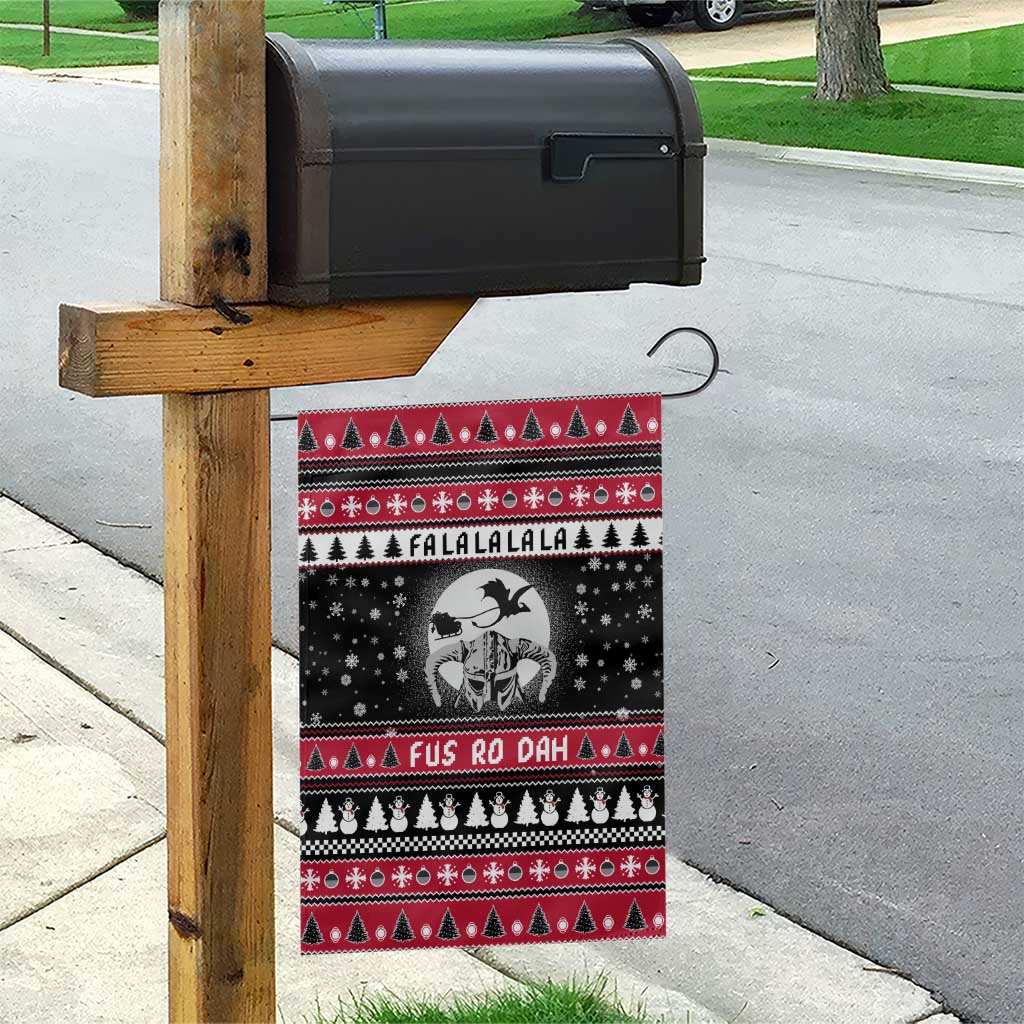 Fa La La La Snowman Tree Xmas Christmas Garden Flag Xmas Holiday Patterns - Wonder Print Shop