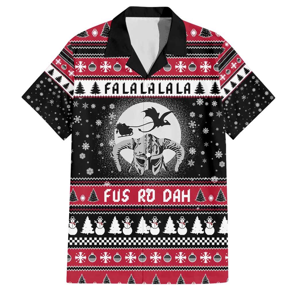 Fa La La La Snowman Tree Xmas Christmas Hawaiian Shirt Xmas Holiday Patterns - Wonder Print Shop