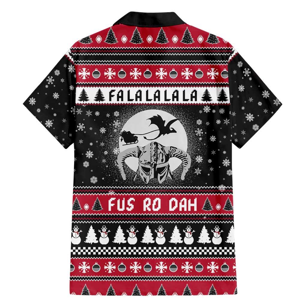 Fa La La La Snowman Tree Xmas Christmas Hawaiian Shirt Xmas Holiday Patterns - Wonder Print Shop