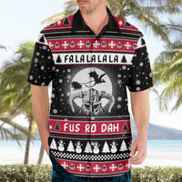 Fa La La La Snowman Tree Xmas Christmas Hawaiian Shirt Xmas Holiday Patterns - Wonder Print Shop