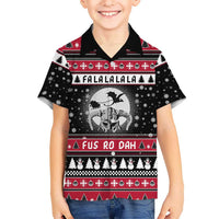 Fa La La La Snowman Tree Xmas Christmas Hawaiian Shirt Xmas Holiday Patterns - Wonder Print Shop