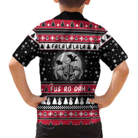 Fa La La La Snowman Tree Xmas Christmas Hawaiian Shirt Xmas Holiday Patterns - Wonder Print Shop