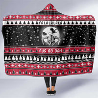 Fa La La La Snowman Tree Xmas Christmas Hooded Blanket Xmas Holiday Patterns - Wonder Print Shop
