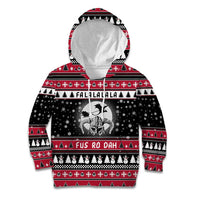 Fa La La La Snowman Tree Xmas Christmas Kid Hoodie Xmas Holiday Patterns - Wonder Print Shop