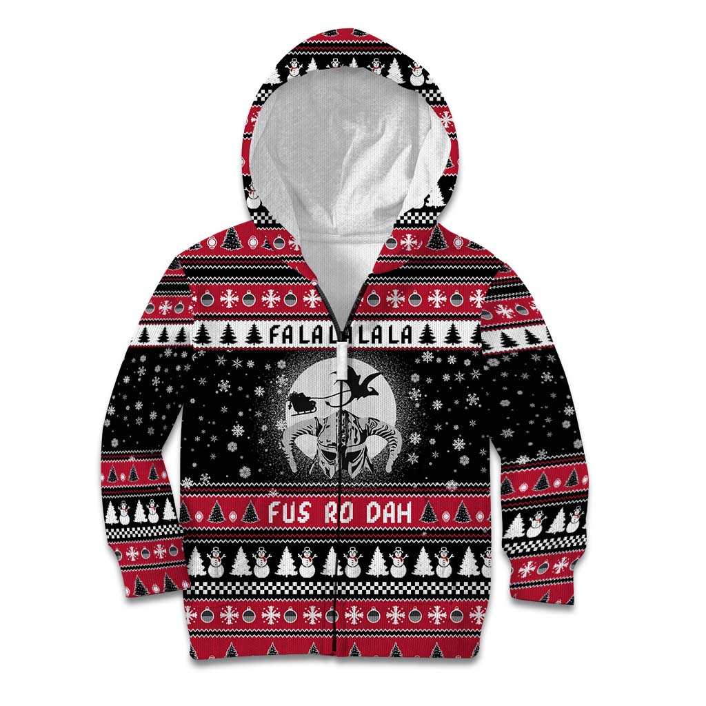 Fa La La La Snowman Tree Xmas Christmas Kid Hoodie Xmas Holiday Patterns - Wonder Print Shop