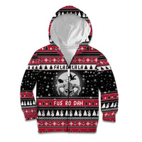 Fa La La La Snowman Tree Xmas Christmas Kid Hoodie Xmas Holiday Patterns - Wonder Print Shop