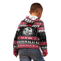 Fa La La La Snowman Tree Xmas Christmas Kid Hoodie Xmas Holiday Patterns - Wonder Print Shop