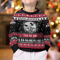 Fa La La La Snowman Tree Xmas Christmas Kid Ugly Christmas Sweater Xmas Holiday Patterns - Wonder Print Shop