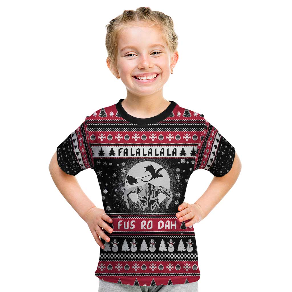 Fa La La La Snowman Tree Xmas Christmas Kid T Shirt Xmas Holiday Patterns - Wonder Print Shop