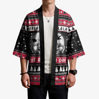 Fa La La La Snowman Tree Xmas Christmas Kimono Xmas Holiday Patterns - Wonder Print Shop