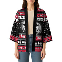 Fa La La La Snowman Tree Xmas Christmas Kimono Xmas Holiday Patterns - Wonder Print Shop