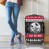 Fa La La La Snowman Tree Xmas Christmas Luggage Cover Xmas Holiday Patterns - Wonder Print Shop