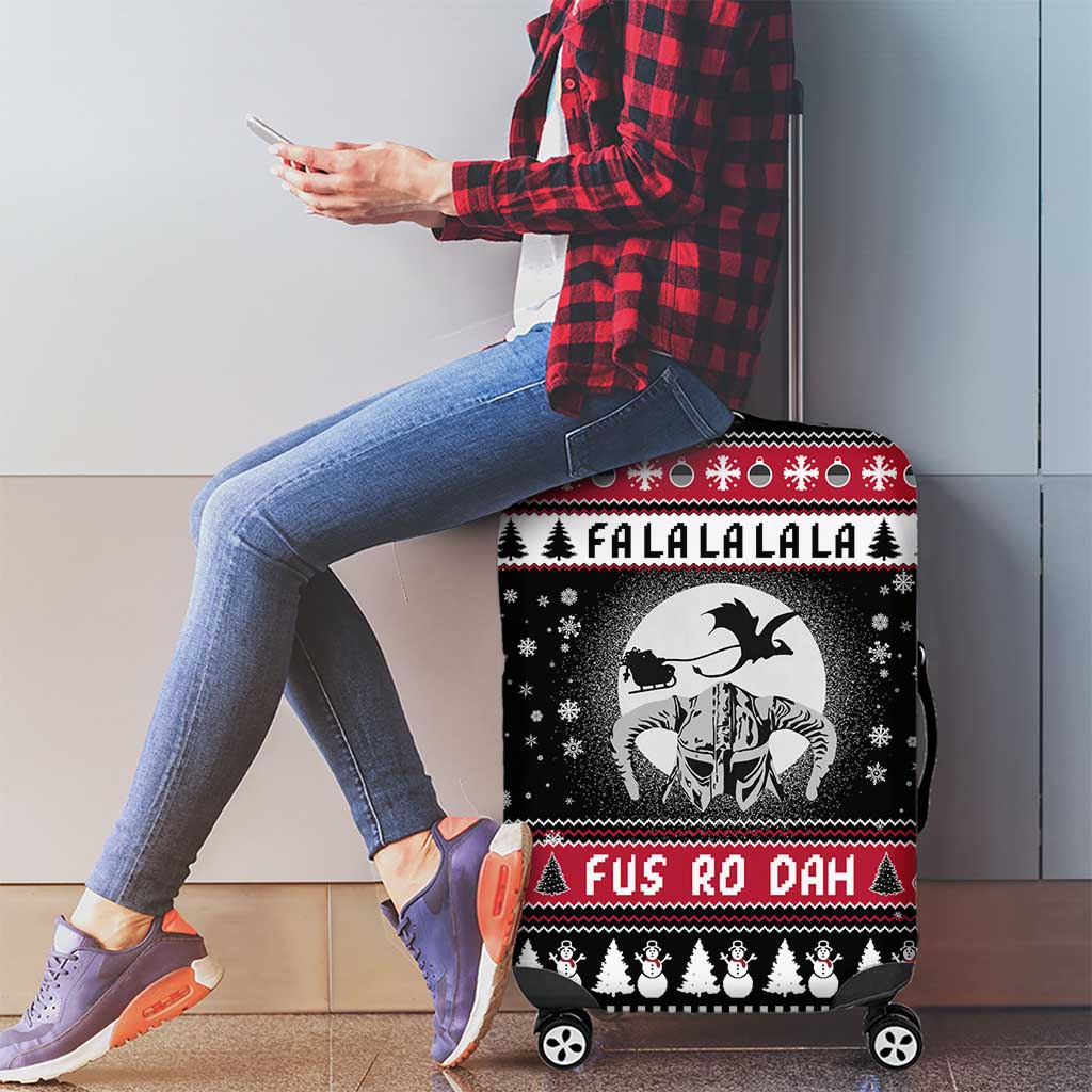 Fa La La La Snowman Tree Xmas Christmas Luggage Cover Xmas Holiday Patterns - Wonder Print Shop