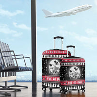 Fa La La La Snowman Tree Xmas Christmas Luggage Cover Xmas Holiday Patterns - Wonder Print Shop
