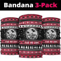 Fa La La La Snowman Tree Xmas Christmas Neck Gaiter Xmas Holiday Patterns - Wonder Print Shop