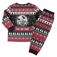 Fa La La La Snowman Tree Xmas Christmas Pajama Set Xmas Holiday Patterns - Wonder Print Shop