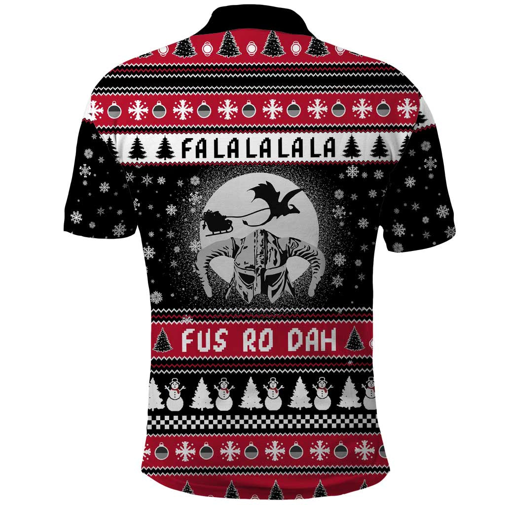 Fa La La La Snowman Tree Xmas Christmas Polo Shirt Xmas Holiday Patterns - Wonder Print Shop