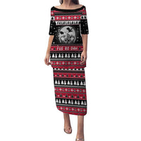 Fa La La La Snowman Tree Xmas Christmas Puletasi Xmas Holiday Patterns - Wonder Print Shop