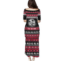 Fa La La La Snowman Tree Xmas Christmas Puletasi Xmas Holiday Patterns - Wonder Print Shop