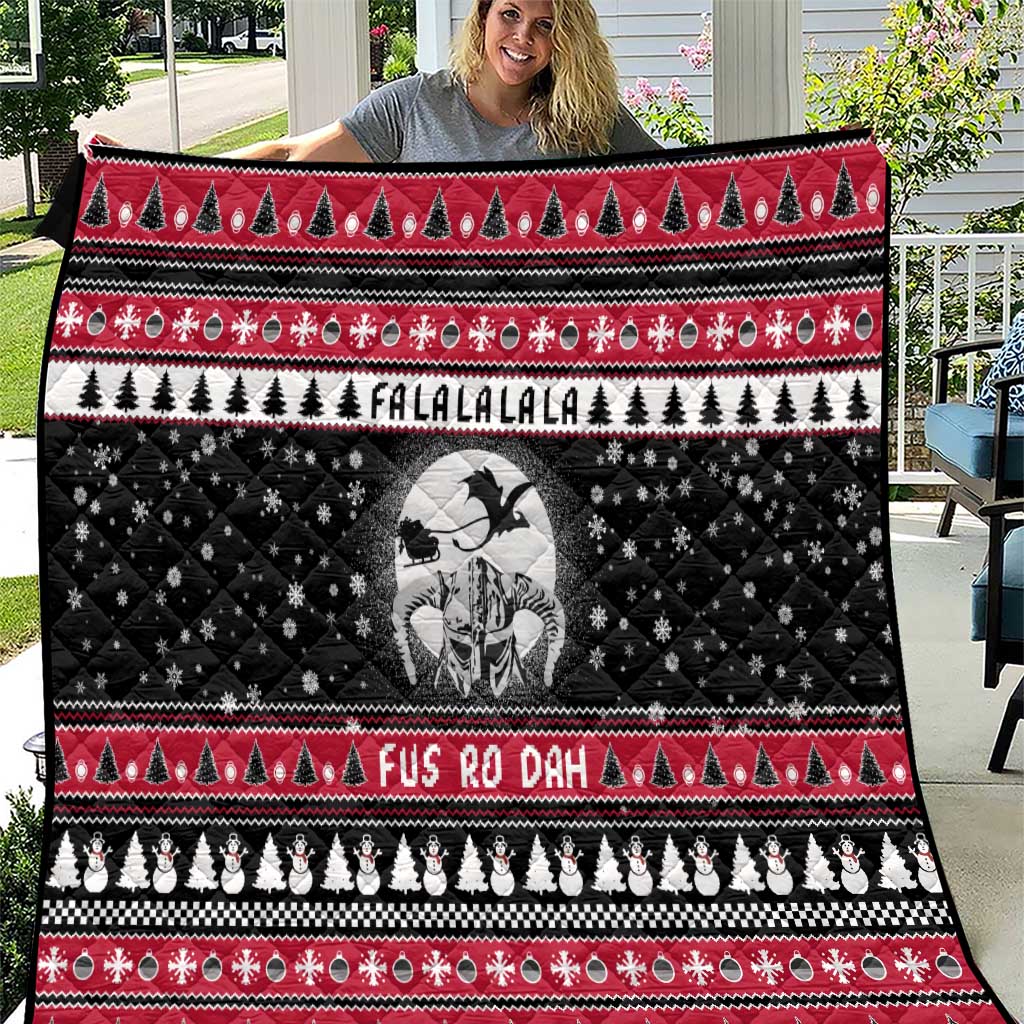 Fa La La La Snowman Tree Xmas Christmas Quilt Xmas Holiday Patterns - Wonder Print Shop