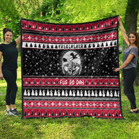 Fa La La La Snowman Tree Xmas Christmas Quilt Xmas Holiday Patterns - Wonder Print Shop