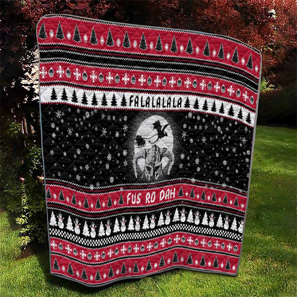 Fa La La La Snowman Tree Xmas Christmas Quilt Xmas Holiday Patterns - Wonder Print Shop