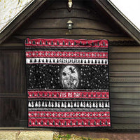 Fa La La La Snowman Tree Xmas Christmas Quilt Xmas Holiday Patterns - Wonder Print Shop