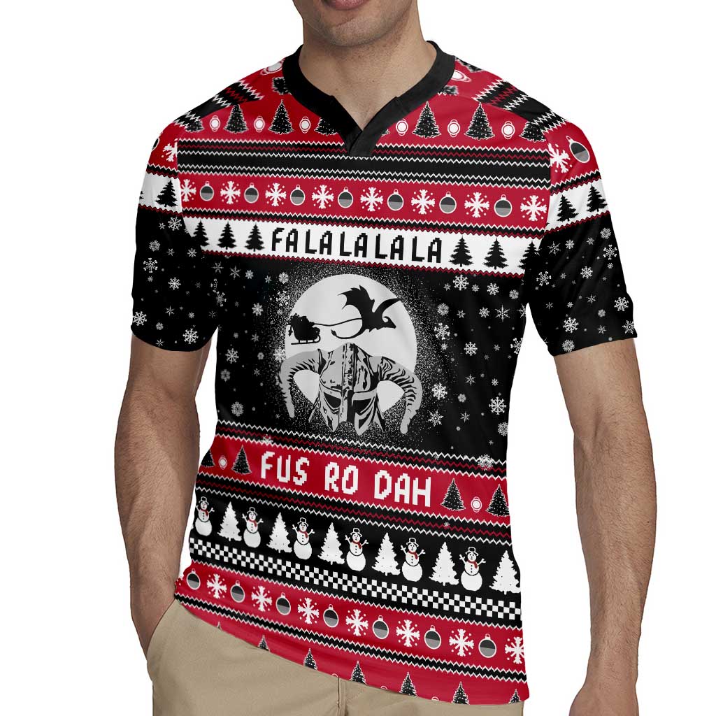Fa La La La Snowman Tree Xmas Christmas Rugby Jersey Xmas Holiday Patterns - Wonder Print Shop