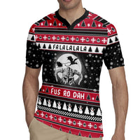 Fa La La La Snowman Tree Xmas Christmas Rugby Jersey Xmas Holiday Patterns - Wonder Print Shop