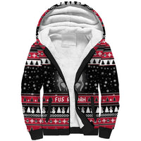 Fa La La La Snowman Tree Xmas Christmas Sherpa Hoodie Xmas Holiday Patterns - Wonder Print Shop