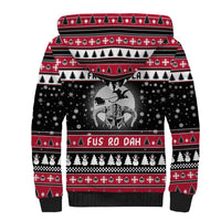 Fa La La La Snowman Tree Xmas Christmas Sherpa Hoodie Xmas Holiday Patterns - Wonder Print Shop