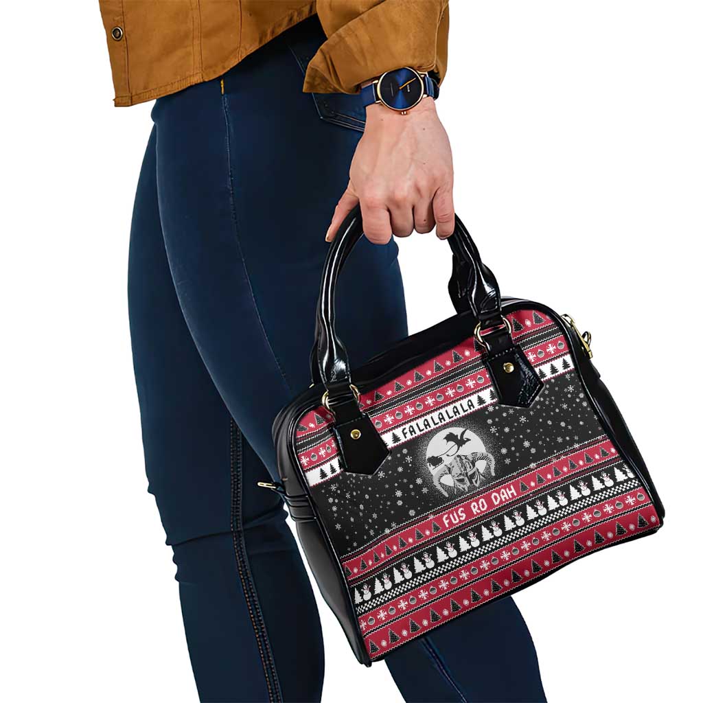 Fa La La La Snowman Tree Xmas Christmas Shoulder Handbag Xmas Holiday Patterns - Wonder Print Shop