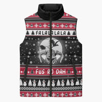 Fa La La La Snowman Tree Xmas Christmas Sleeveless Puffer Jacket Xmas Holiday Patterns - Wonder Print Shop
