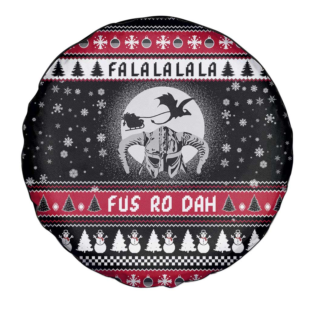 Fa La La La Snowman Tree Xmas Christmas Spare Tire Cover Xmas Holiday Patterns - Wonder Print Shop
