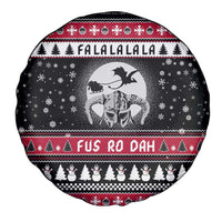 Fa La La La Snowman Tree Xmas Christmas Spare Tire Cover Xmas Holiday Patterns - Wonder Print Shop