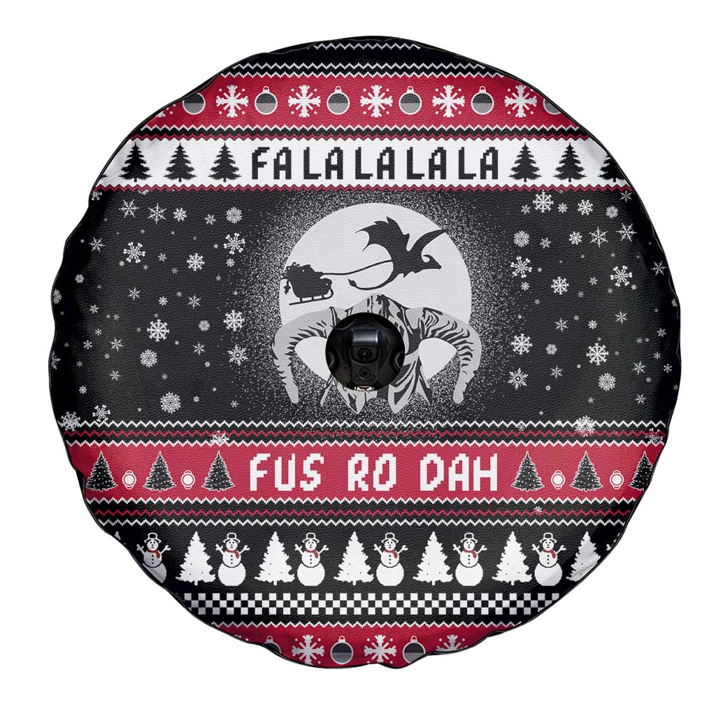 Fa La La La Snowman Tree Xmas Christmas Spare Tire Cover Xmas Holiday Patterns - Wonder Print Shop
