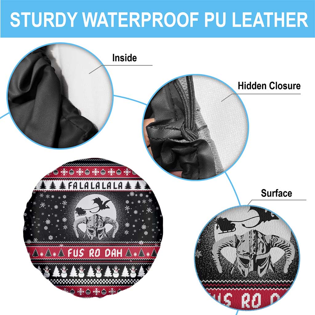 Fa La La La Snowman Tree Xmas Christmas Spare Tire Cover Xmas Holiday Patterns - Wonder Print Shop