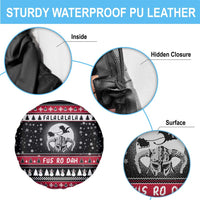 Fa La La La Snowman Tree Xmas Christmas Spare Tire Cover Xmas Holiday Patterns - Wonder Print Shop