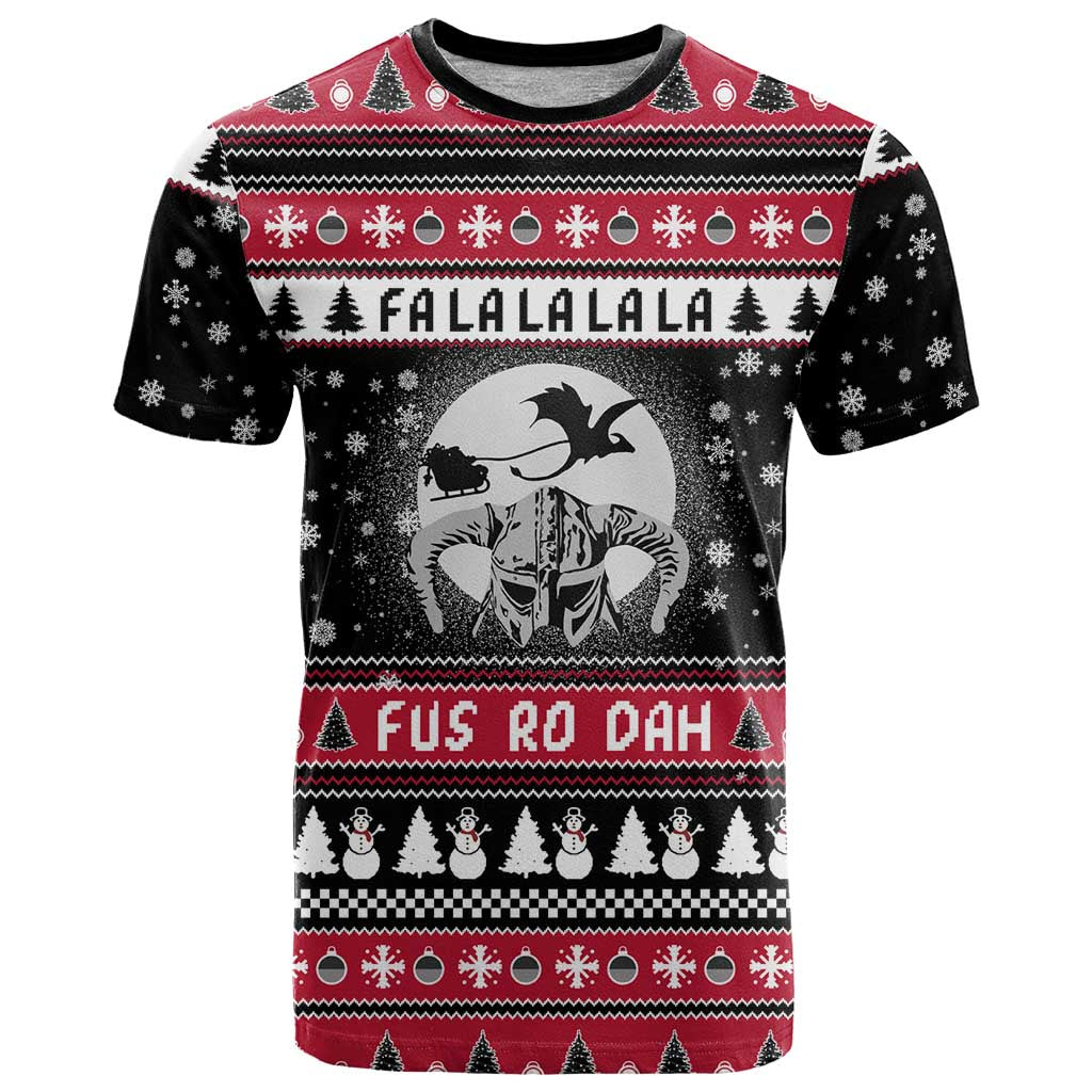 Fa La La La Snowman Tree Xmas Christmas T Shirt Xmas Holiday Patterns - Wonder Print Shop