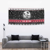 Fa La La La Snowman Tree Xmas Christmas Tapestry Xmas Holiday Patterns - Wonder Print Shop