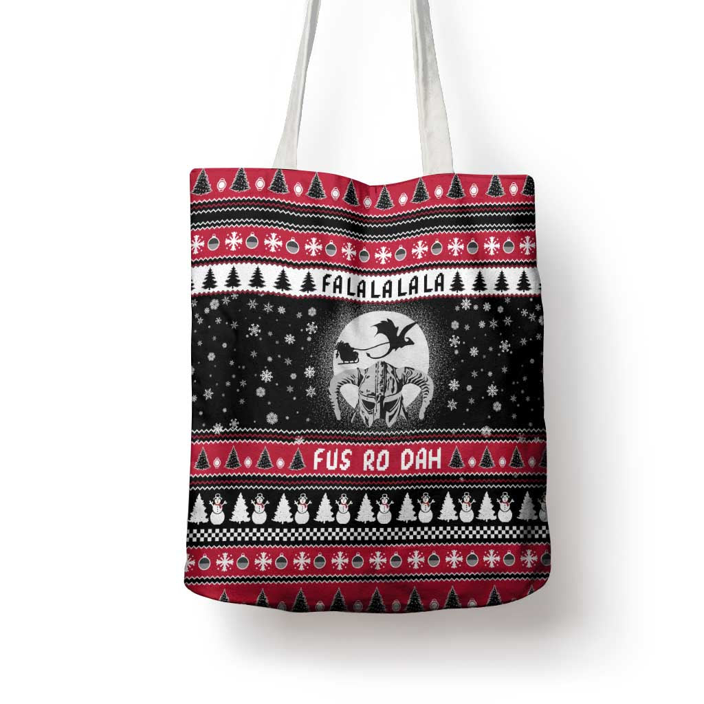 Fa La La La Snowman Tree Xmas Christmas Tote Bag Xmas Holiday Patterns - Wonder Print Shop