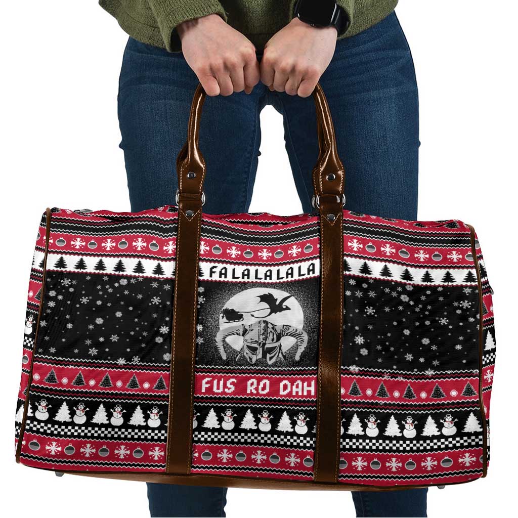 Fa La La La Snowman Tree Xmas Christmas Travel Bag Xmas Holiday Patterns - Wonder Print Shop