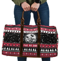 Fa La La La Snowman Tree Xmas Christmas Travel Bag Xmas Holiday Patterns - Wonder Print Shop